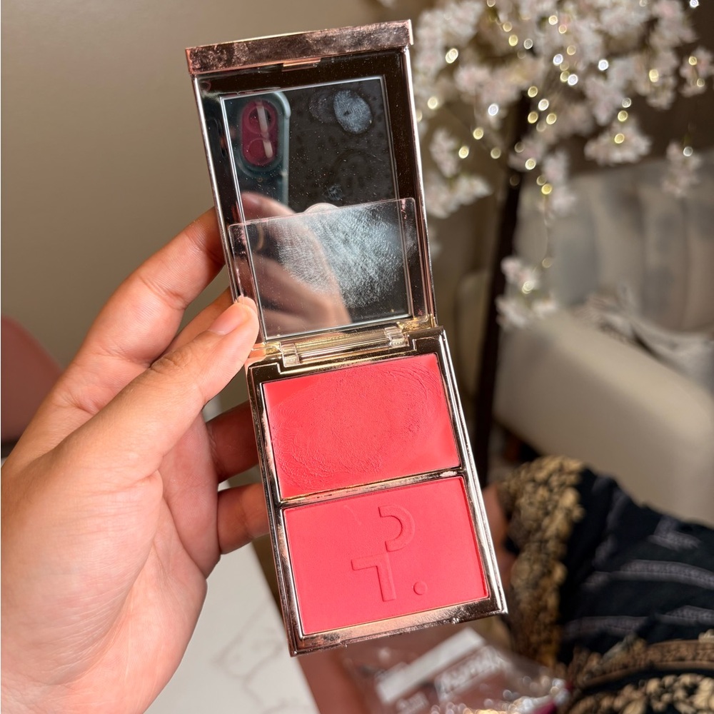 Patrick Ta Double-Take Cream and Powder Blush - Vibrant Pink